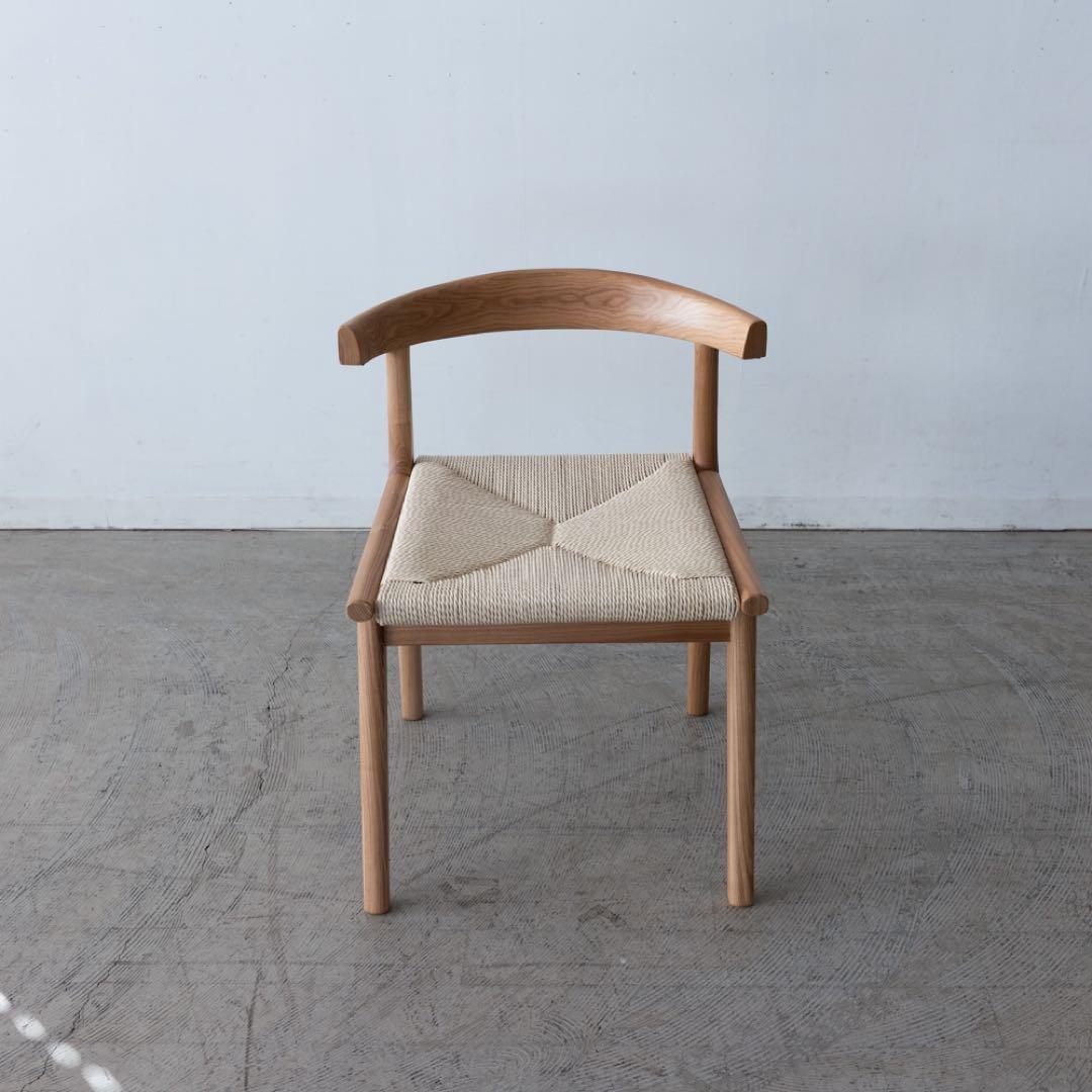 ダイニングチェア　アッシュ材　ペーパーコード