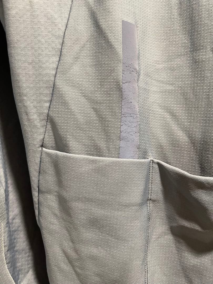  スモーキーブルー 長袖 サイクルジャージ　XS