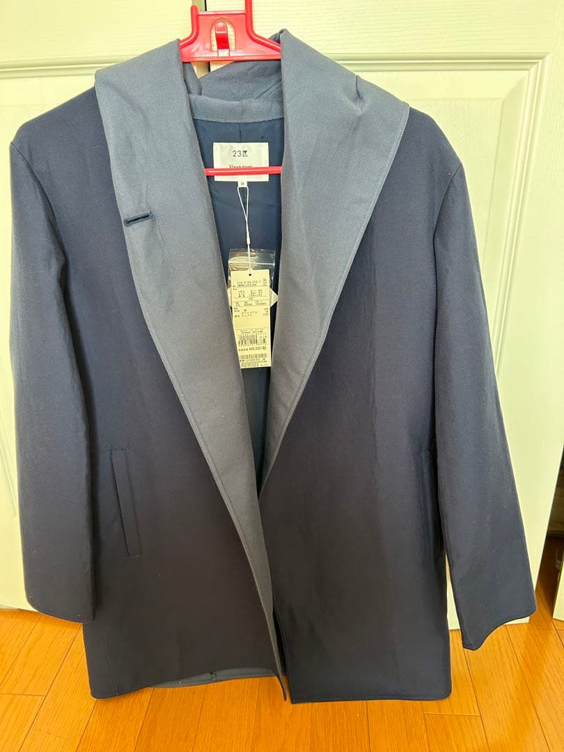 新品　23区　フード付きコート