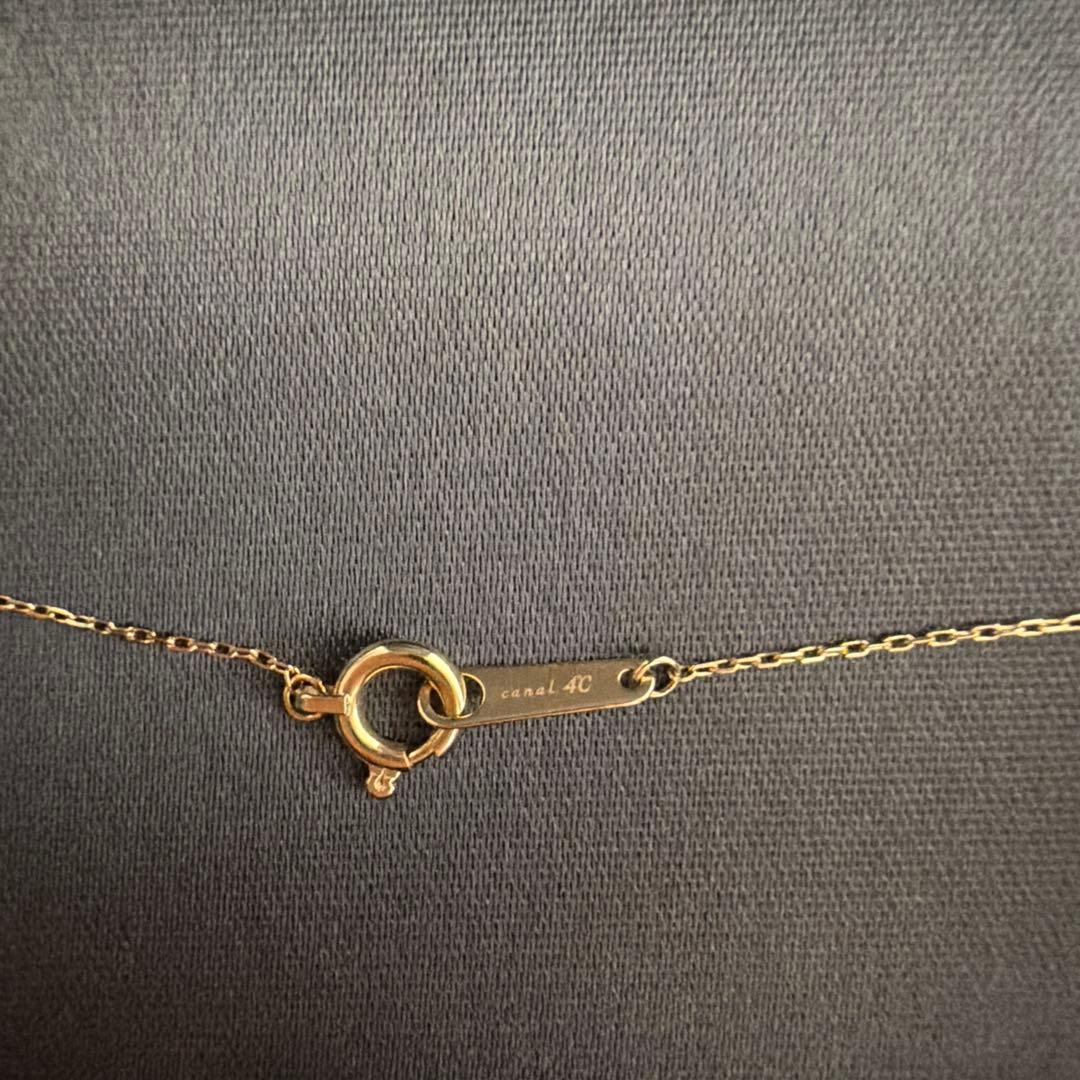 【K10】4℃（ヨンドシー）ゴールドネックレス