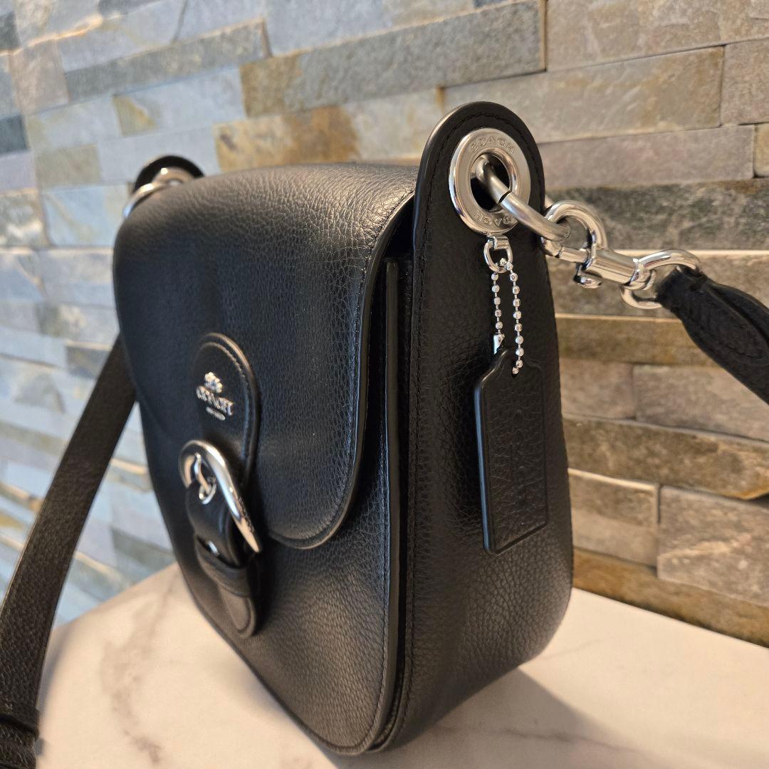 美品　COACH コーチ　ショルダーバッグ　レザー　クリオ　ブラック