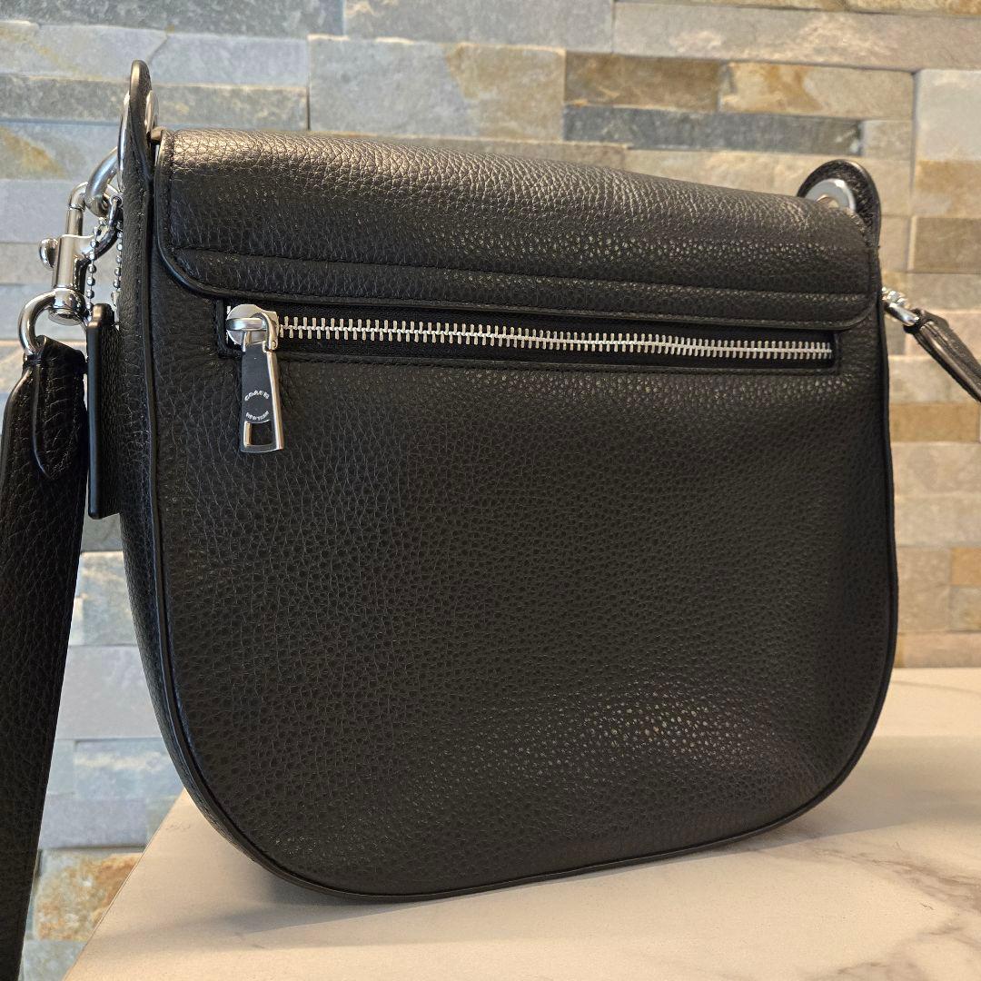 美品　COACH コーチ　ショルダーバッグ　レザー　クリオ　ブラック