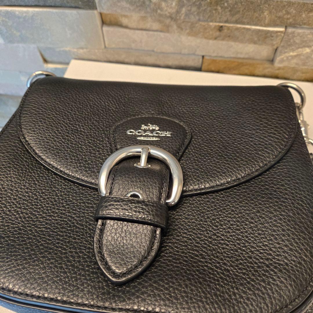 美品　COACH コーチ　ショルダーバッグ　レザー　クリオ　ブラック