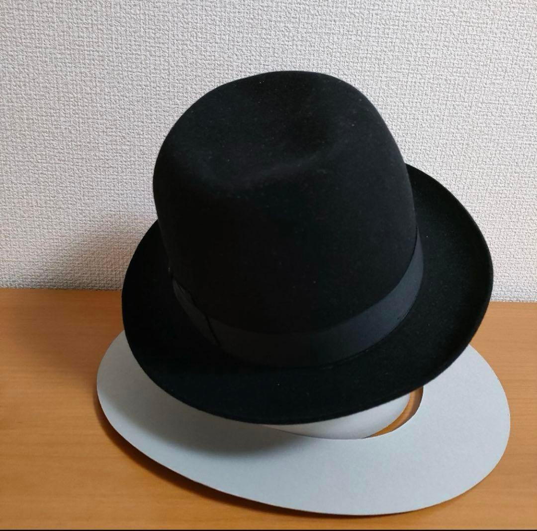 ボルサリーノ　override　ハット　ウール　ブラック　メンズ