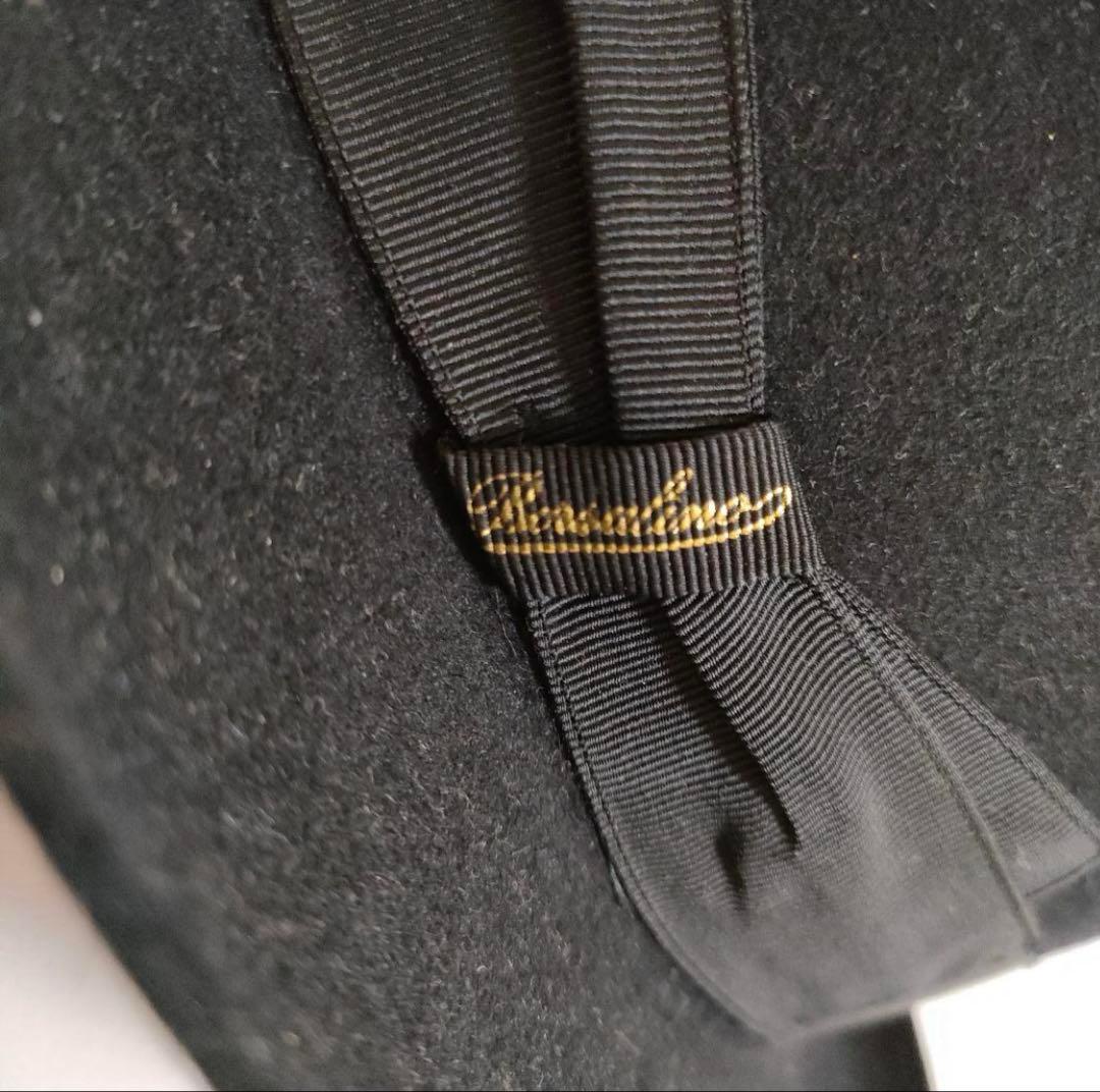 ボルサリーノ　override　ハット　ウール　ブラック　メンズ