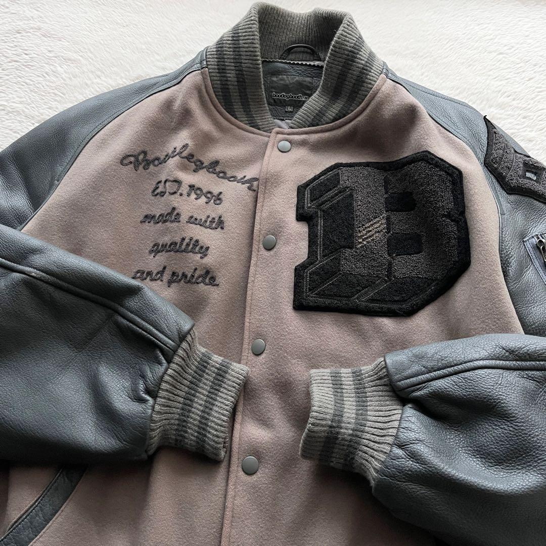 希少✨bootlegbooth ブートレグブース スタジャン アームレザー