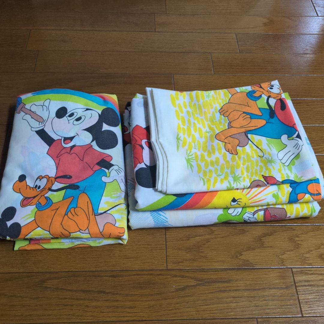 ディズニー　ミッキーマウス シーツ　ビンテージ　USA　セット