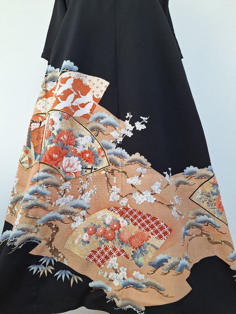 着物リメイクワンピース3650