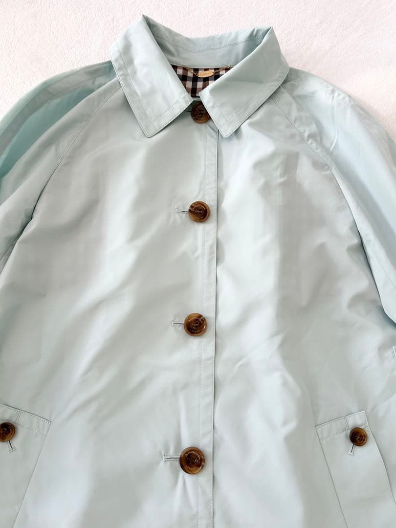 Aquascutum アクアスキュータム SORELAタフタ ステンカラーコート