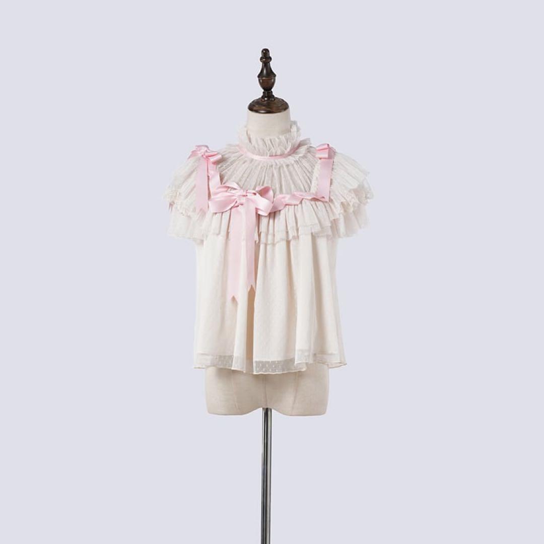 星箱worksリボンミルフィーユ ブラウス スカート