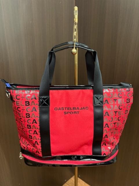 カステルバジャック CBT035 トートバッグ レッド/ブラック 新品