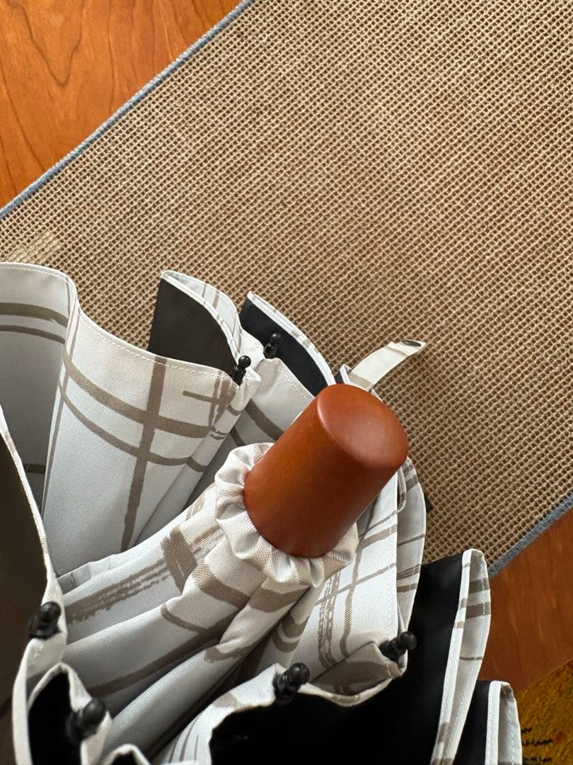 SUN BARRIER 100 折りたたみ日傘 チェック柄