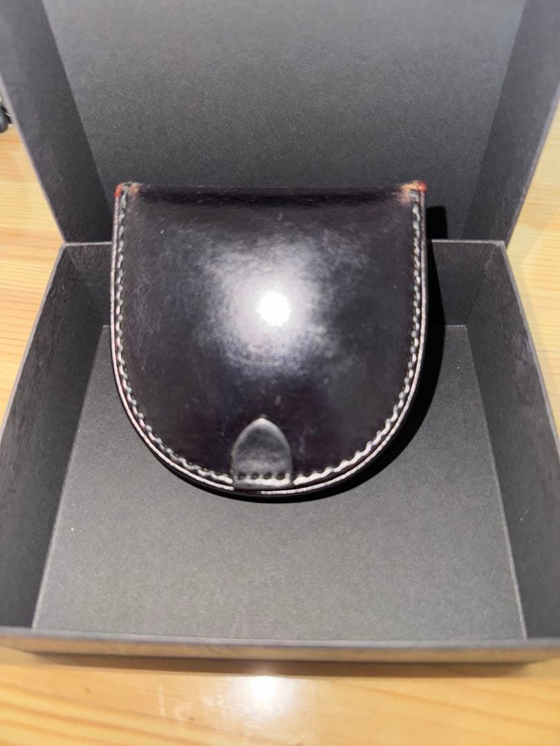 GANZO コードバン マネークリップ 馬蹄小銭入れ