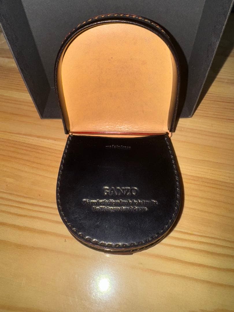 GANZO コードバン マネークリップ 馬蹄小銭入れ