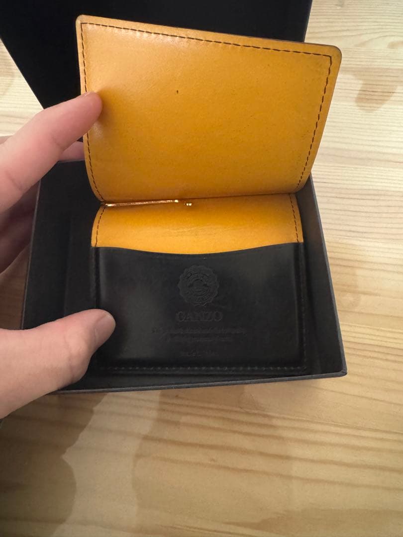 GANZO コードバン マネークリップ 馬蹄小銭入れ