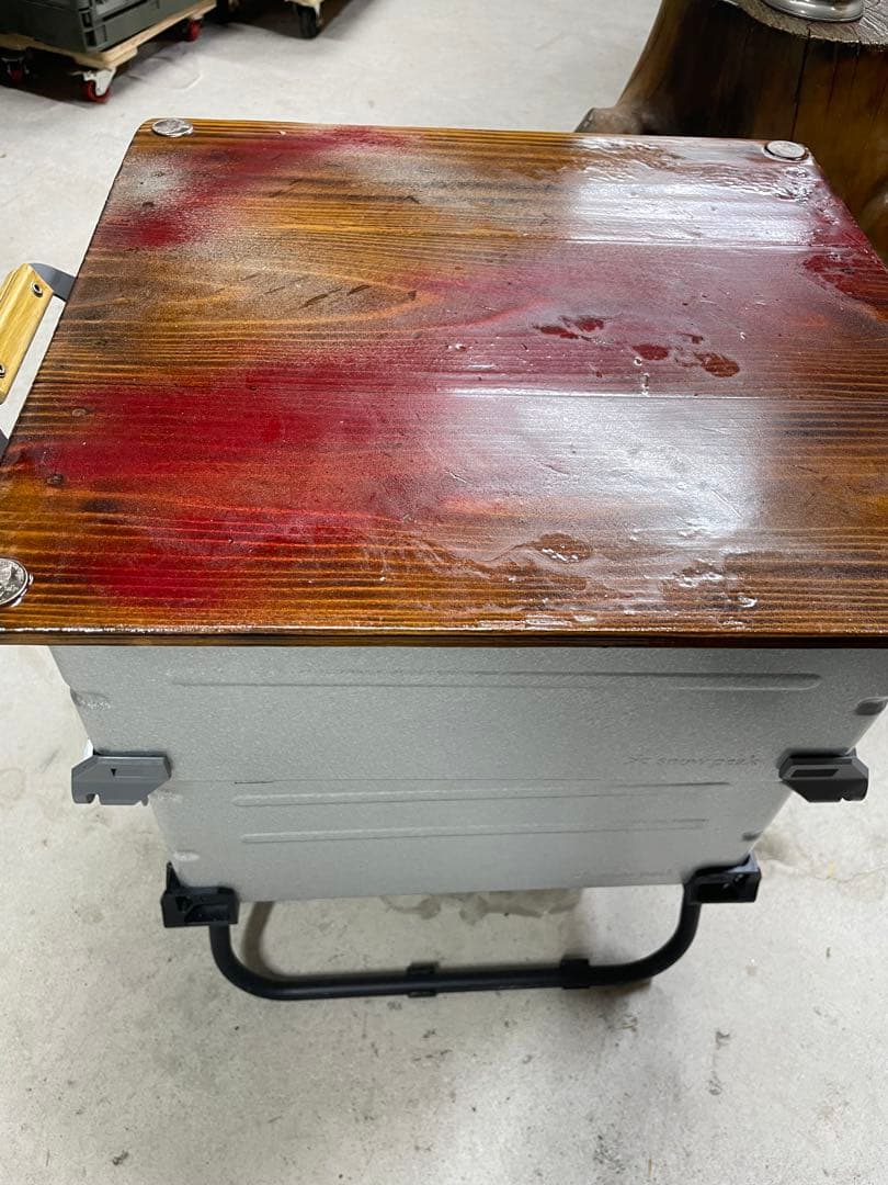 【未使用美品】 peak シェルフコンテナ2点セット＋レッグ1脚付き