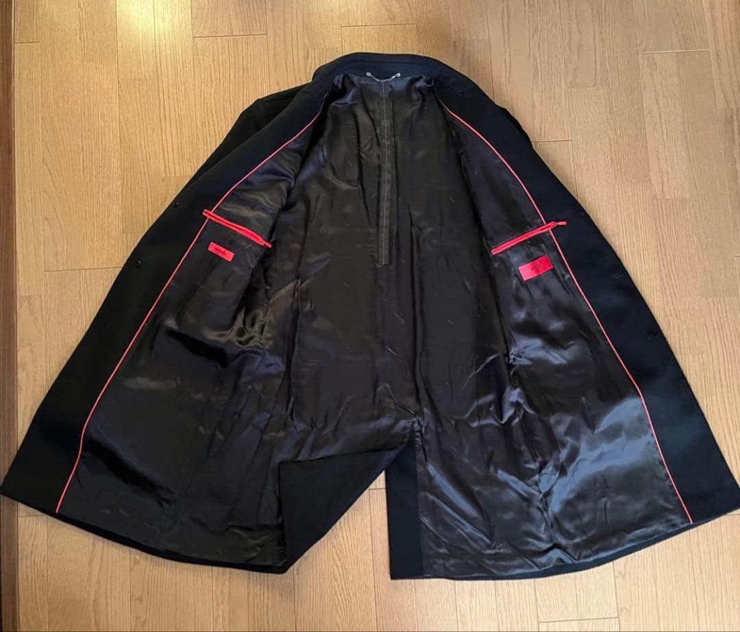 極美品HUGO ブラック チェスターコート