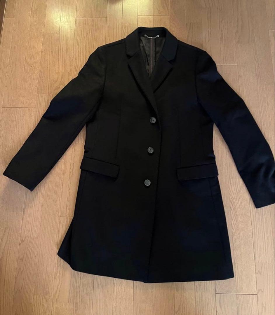 極美品HUGO ブラック チェスターコート