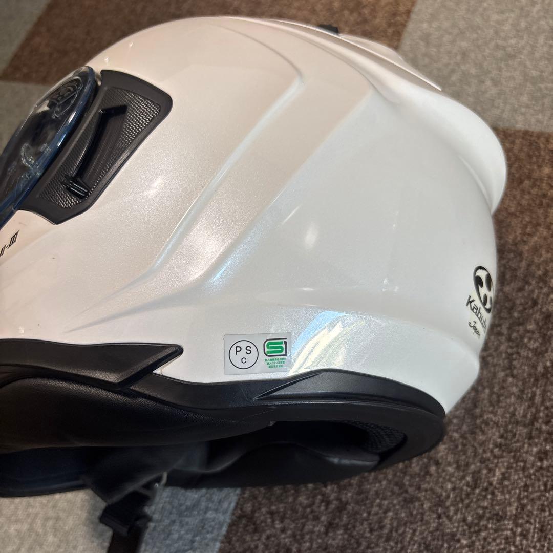 Kabuto カムイ3 ホワイト フルフェイスヘルメット 「サイズL」
