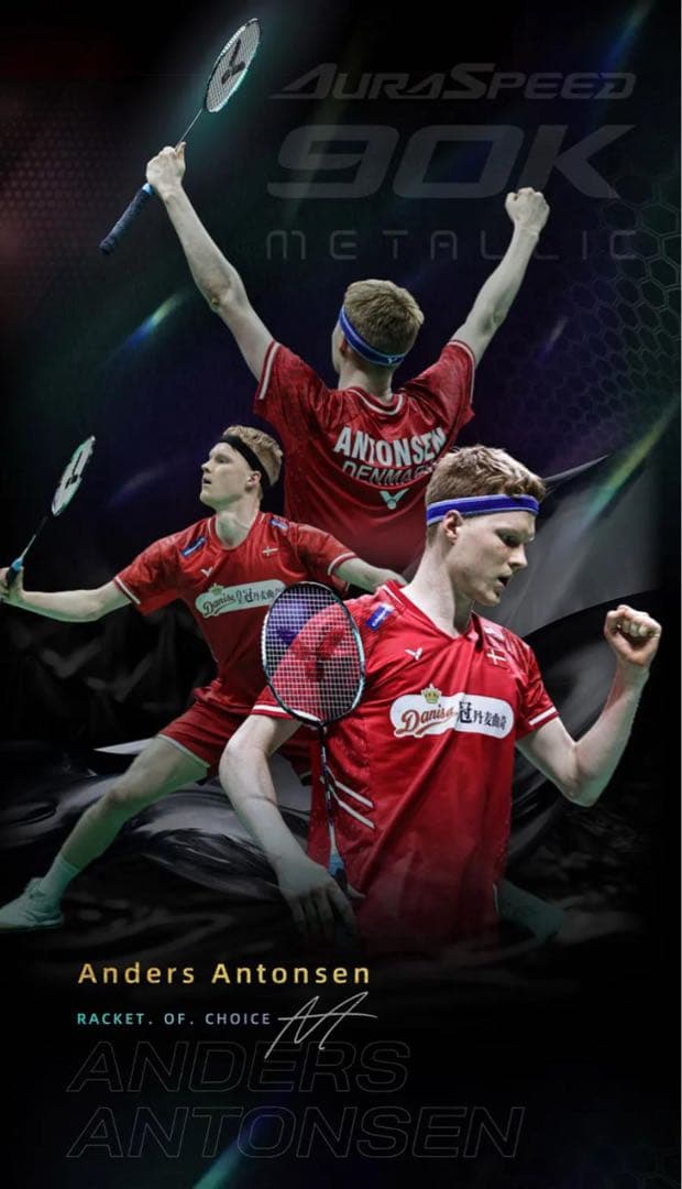 【VICTOR】 オーラスピード90Kメタリック バドミントンラケット