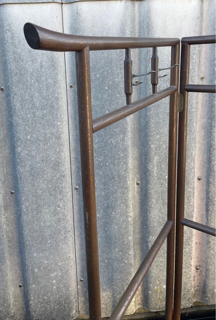 稀少/古道具/当時物/無垢材/木製/衣紋掛け/衣桁/着物掛け/20