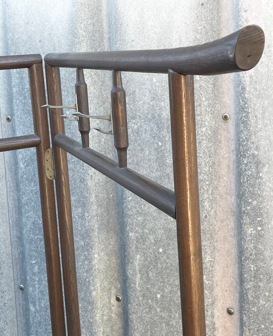 稀少/古道具/当時物/無垢材/木製/衣紋掛け/衣桁/着物掛け/20