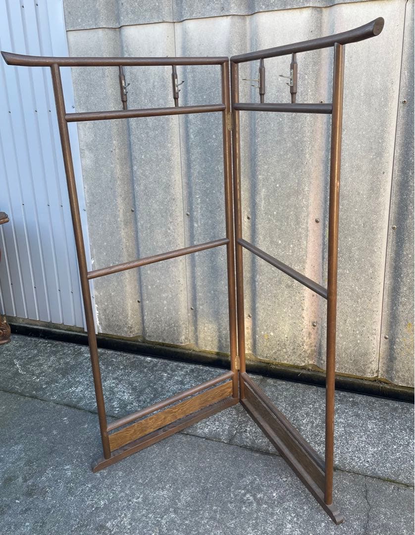 稀少/古道具/当時物/無垢材/木製/衣紋掛け/衣桁/着物掛け/20