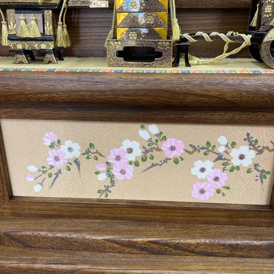 C4 高級桐三段　台のみ　屏風なし　 巾90㎝位　雛三段飾り　雛人形台