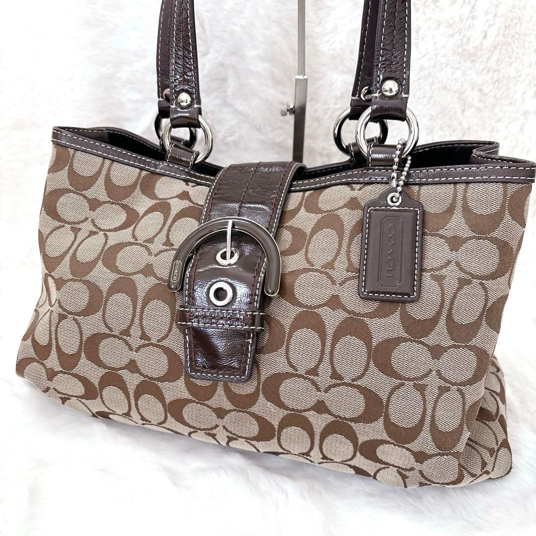 COACH コーチ トートバッグ　シグネチャー キャンバス　ショルダーバッグ