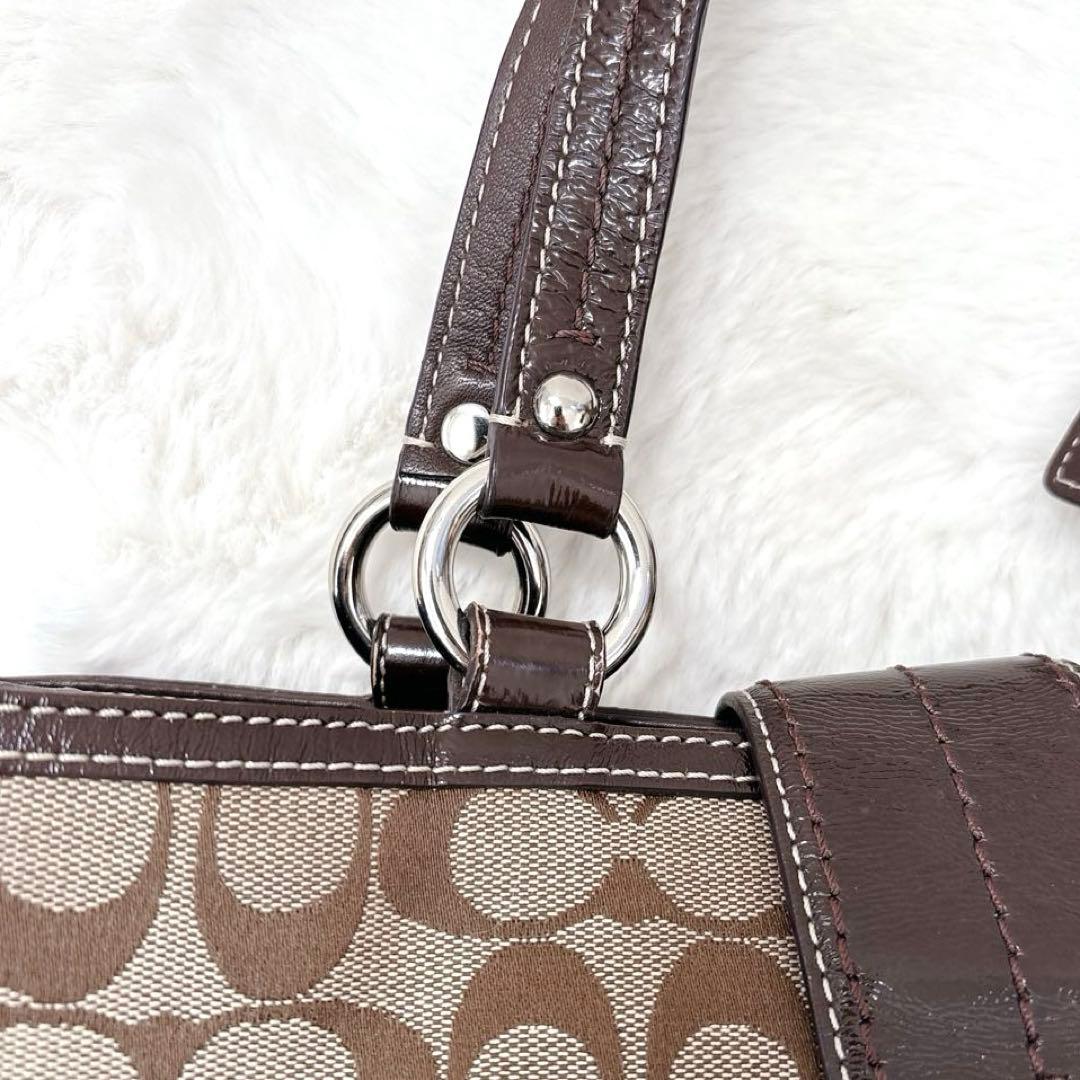 COACH コーチ トートバッグ　シグネチャー キャンバス　ショルダーバッグ