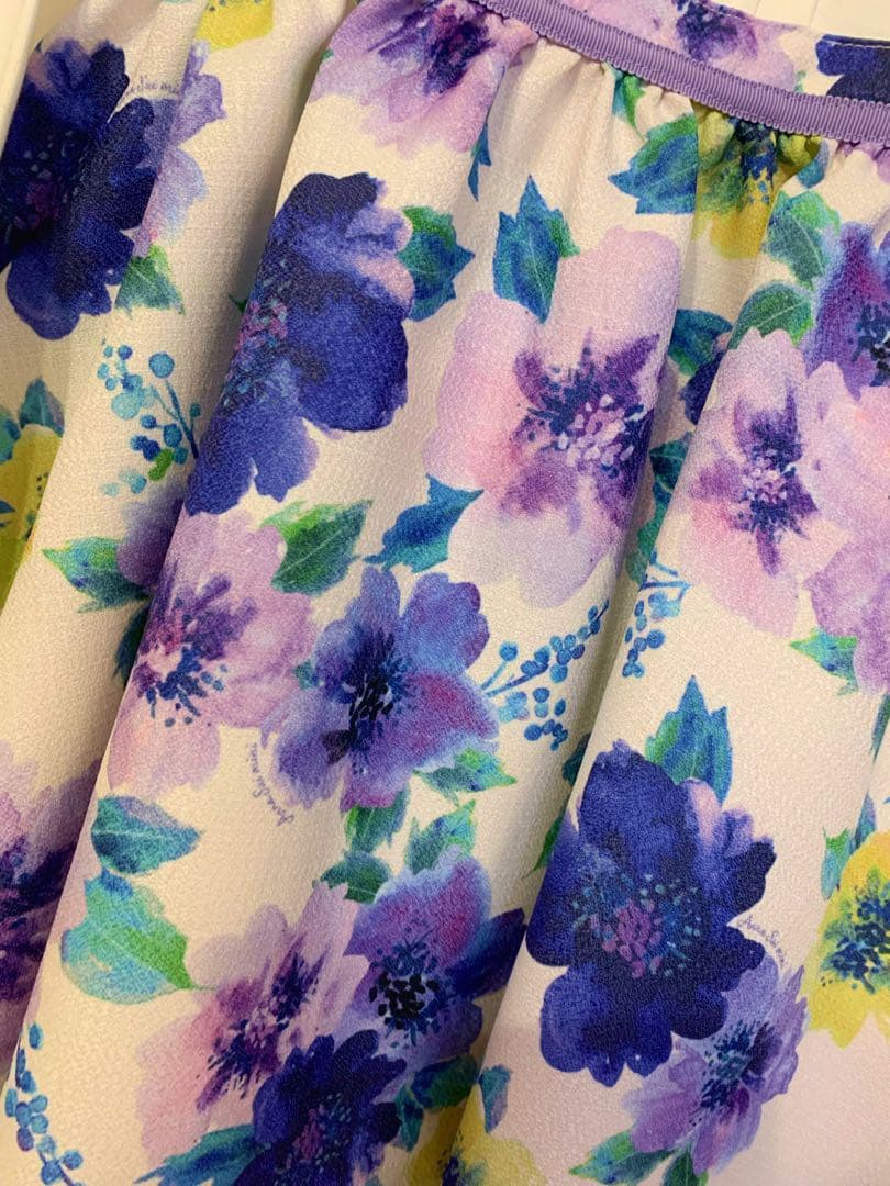 未使用タグ付き アナスイ ワンピース セレモニー 花柄