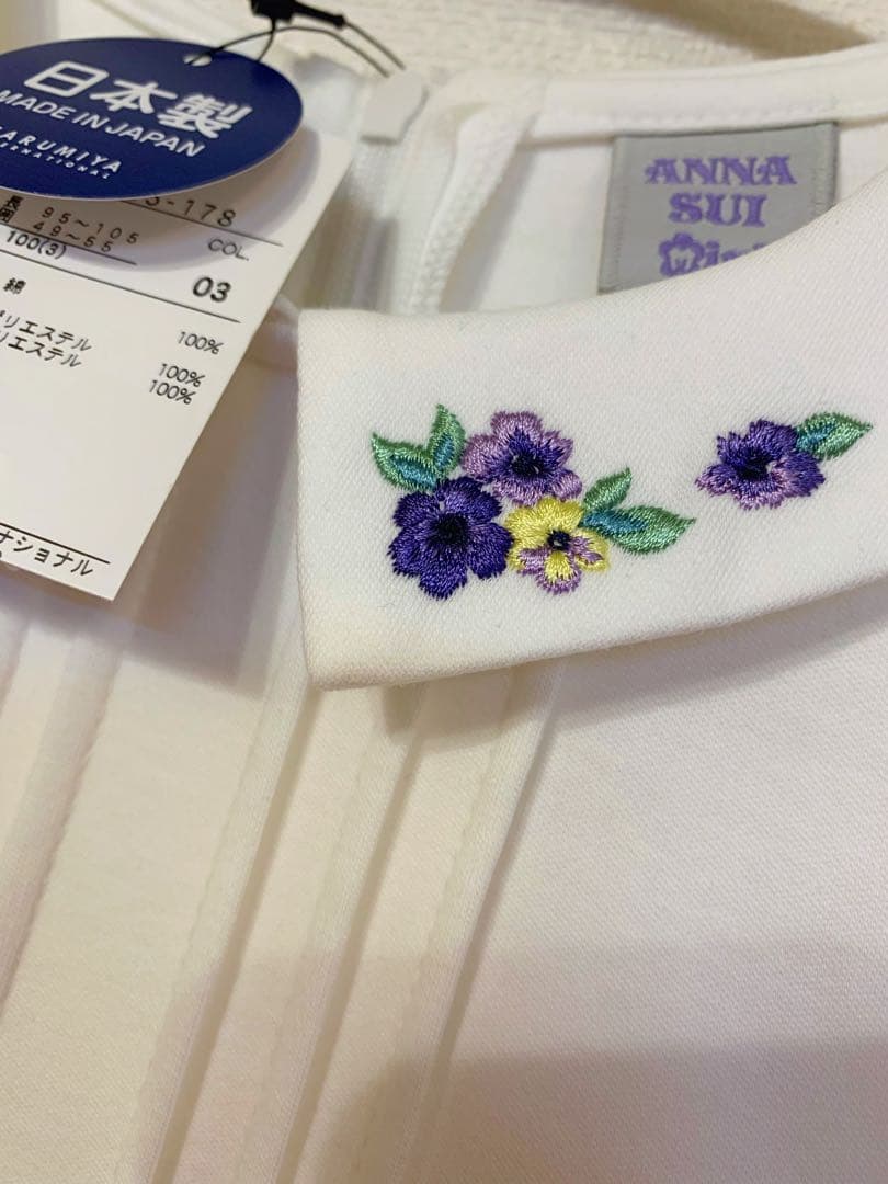 未使用タグ付き アナスイ ワンピース セレモニー 花柄