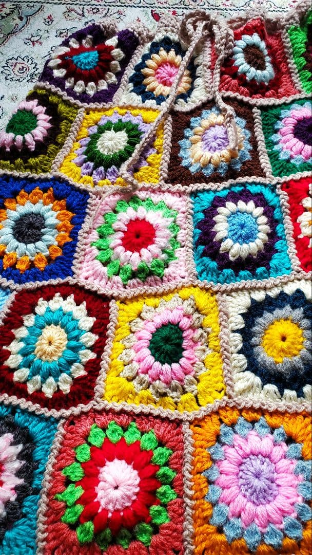 カラフル グラニースクエア スカート sizeL ロング