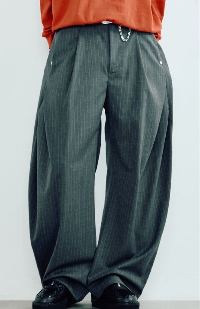 CONZ カーブレッグトラウザー GRY