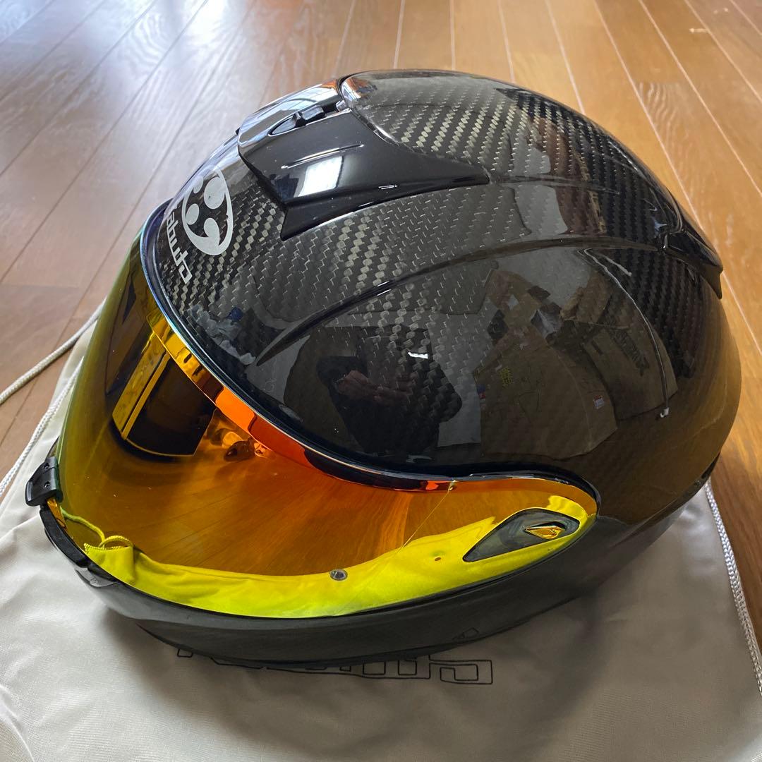 カブトエアロブレード5R カーボンヘルメット　Mサイズ　ミラーシールド2個付