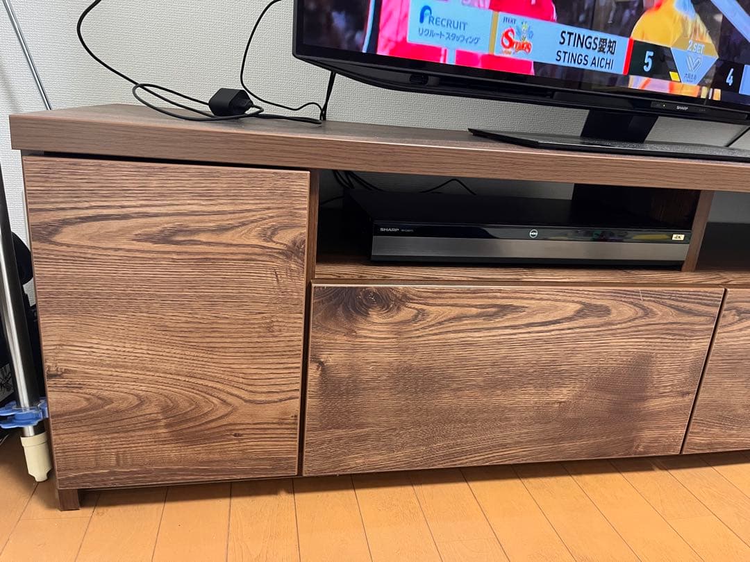 【美品】［幅157.6] 日本製 ローテレビ台 LOWYA