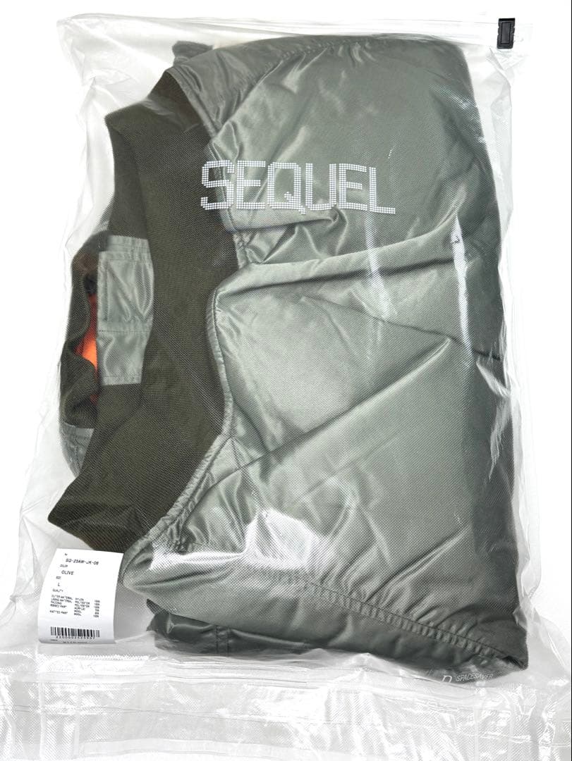 新品未使用 SEQUEL MA-1 L SQ-25AW-JK-06 ジャケット