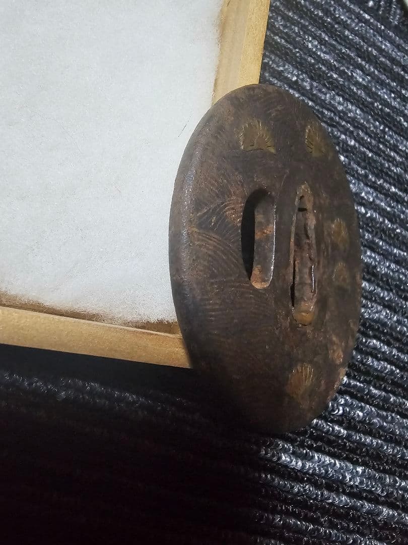 時代鍔　縦71mm横71mm厚さ5mm