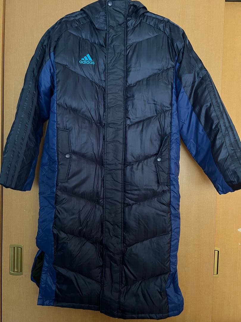 adidas ベンチコート Sサイズ コンネイビー