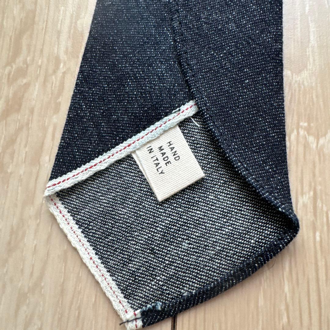 【美品】RRL ダブルアールエル デニム ネクタイ (INDIGO)