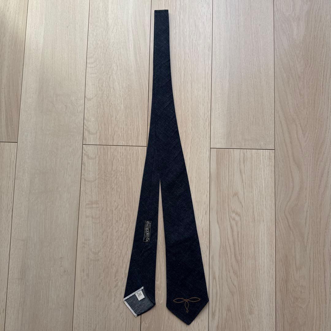 【美品】RRL ダブルアールエル デニム ネクタイ (INDIGO)