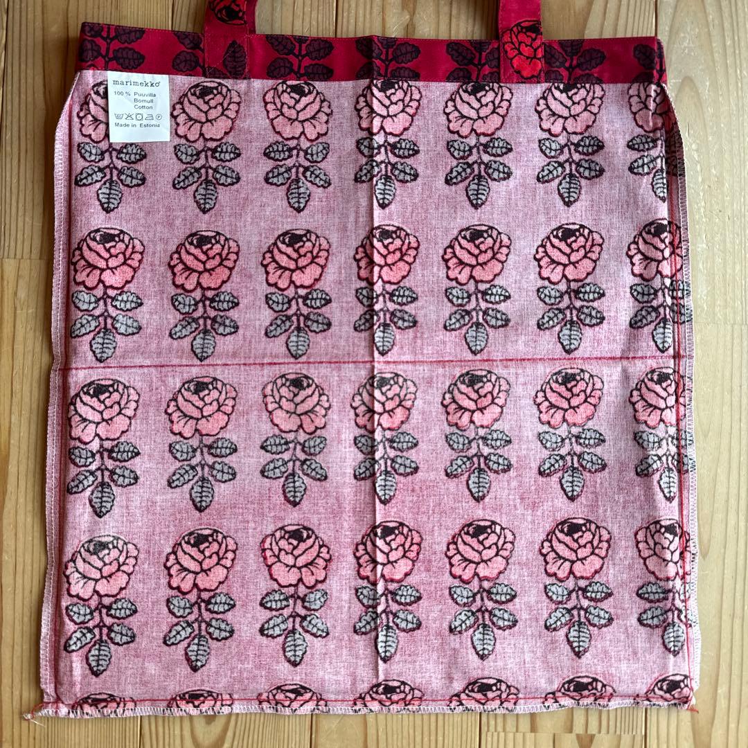 【レア＆新品】marimekko Vihkiruusu トートレッド限定カラー♡