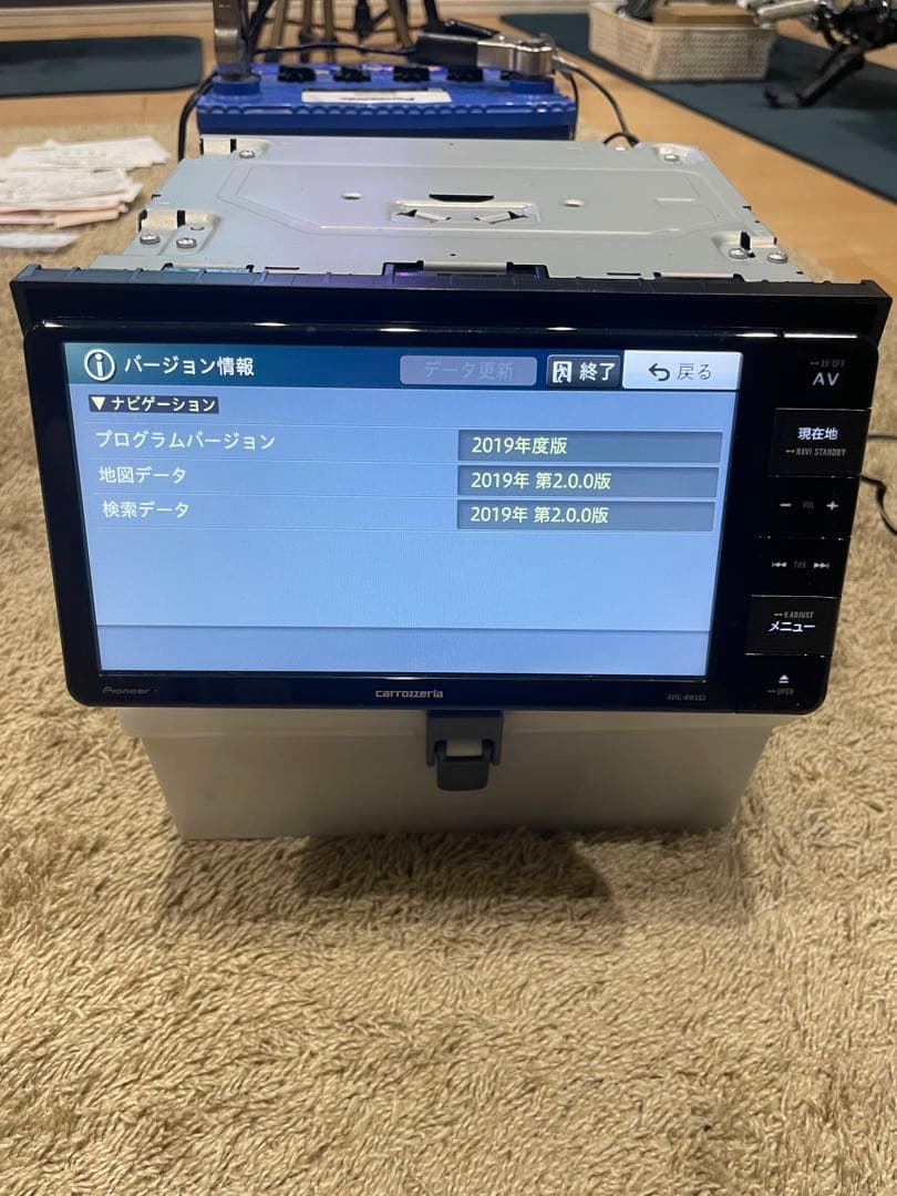 カロッツエリアAVIC-RW503 カーナビ GPS、アンテナケーブル取説付き‼️