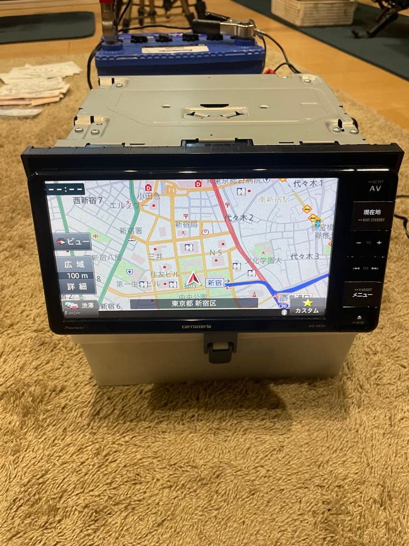 カロッツエリアAVIC-RW503 カーナビ GPS、アンテナケーブル取説付き‼️
