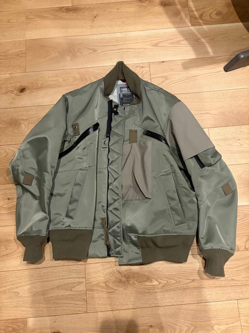 ACRONYM sacai MA-1ジャケット サイズ1 オリーブグリーン