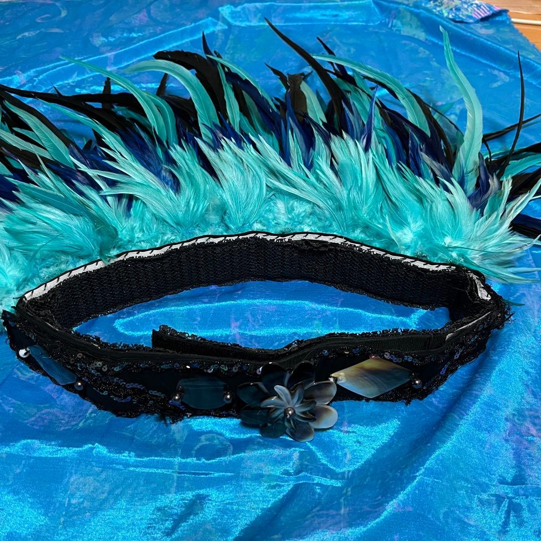 アレミティ タヒチアンダンス　羽ベルト