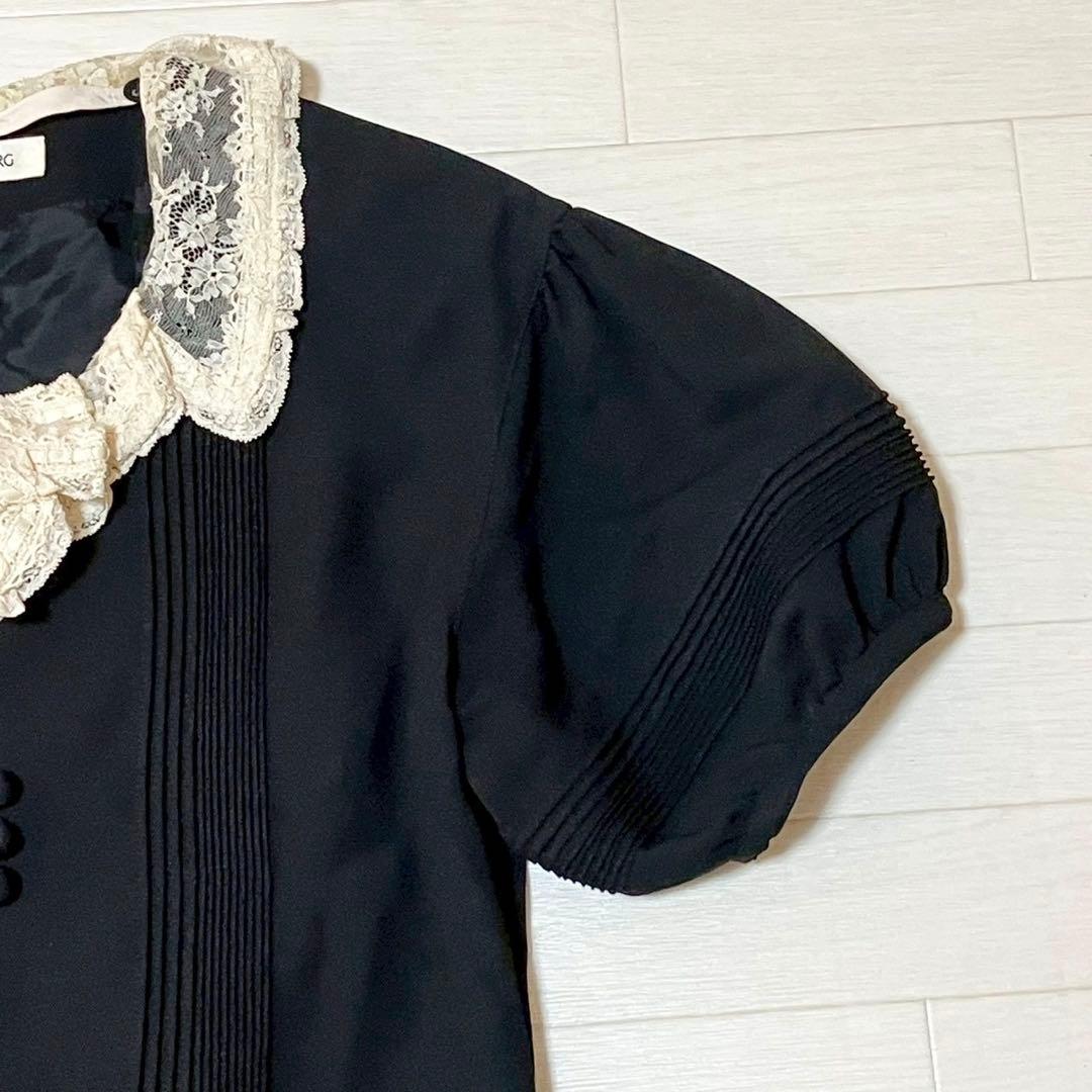 INGEBORG インゲボルグ　半袖ワンピース　ドレス　レース　日本製　上品