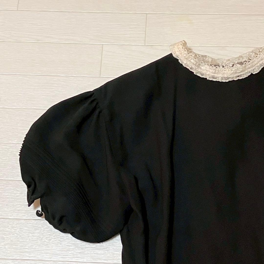 INGEBORG インゲボルグ　半袖ワンピース　ドレス　レース　日本製　上品