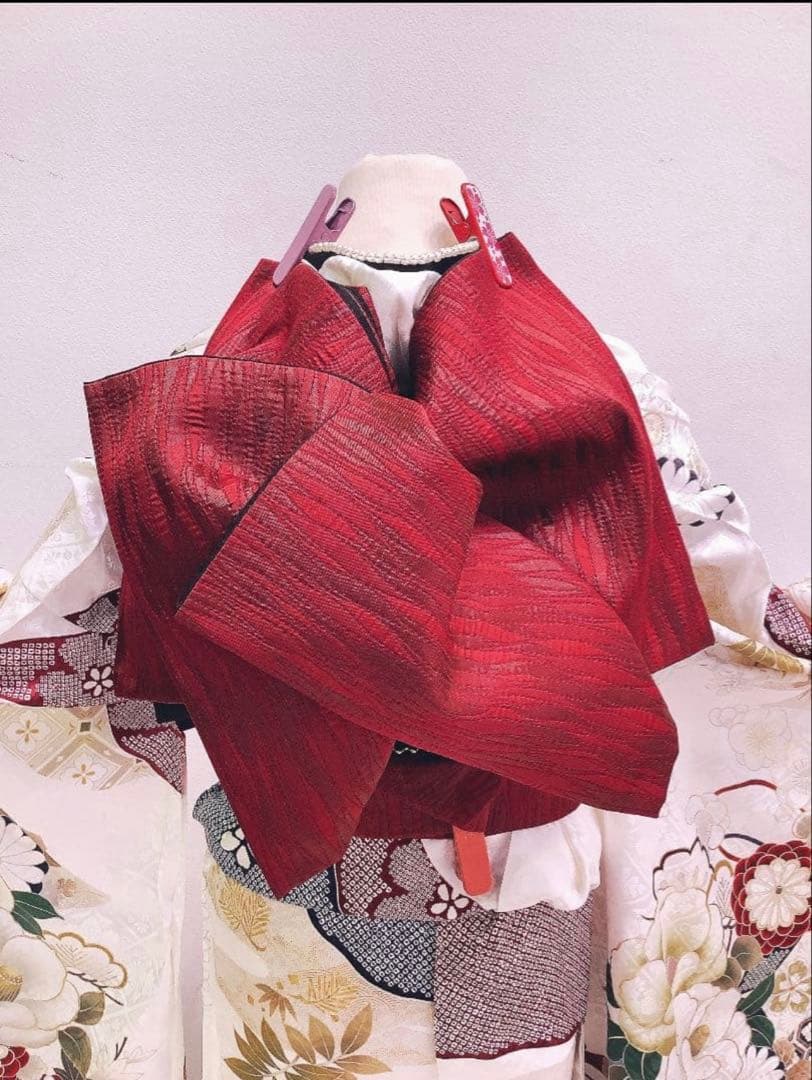 【美品】振袖フルセット　白古典　154〜165cm