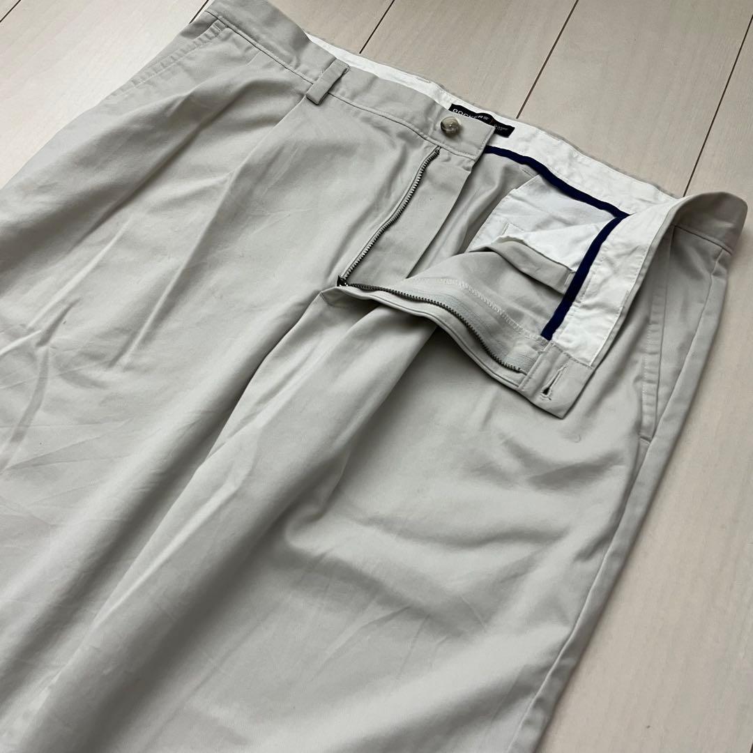さ*様 Dockers 2タック チノパン オフホワイト W38 ワイド 201